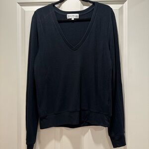 Wildfox Baggy Beach Jumper Deep V Neck Women's Top, Size Smalll